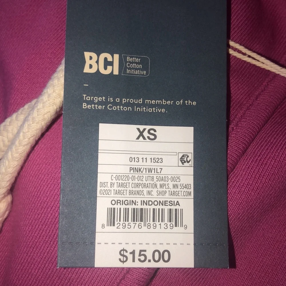 Universal Thread Pink French Terry Lounge Shorts XS Drawstring NWT - Picture 8 of 8